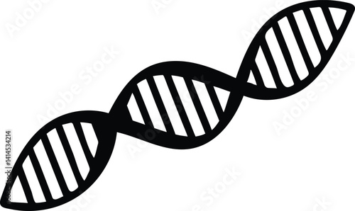 dna silhouette vector
