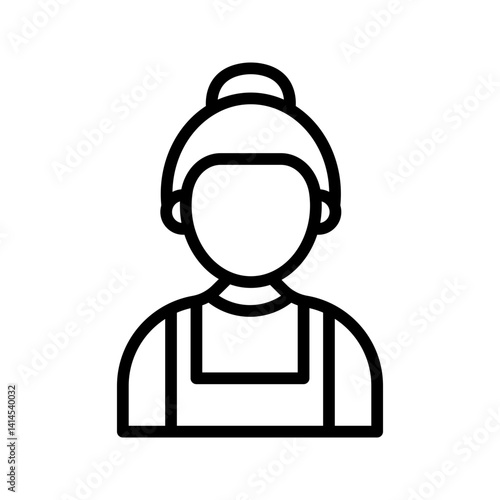 Maid icon vector image. Suitable for mobile apps, web apps and print media.