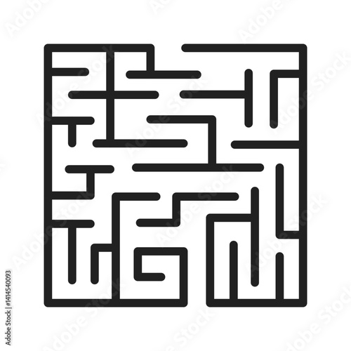 Maze icon vector image. Suitable for mobile apps, web apps and print media.