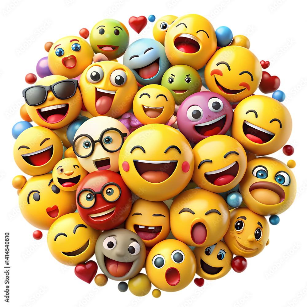 Emoji Background: Fun 3D Emojis Emoji Background: Fun 3D Emojis