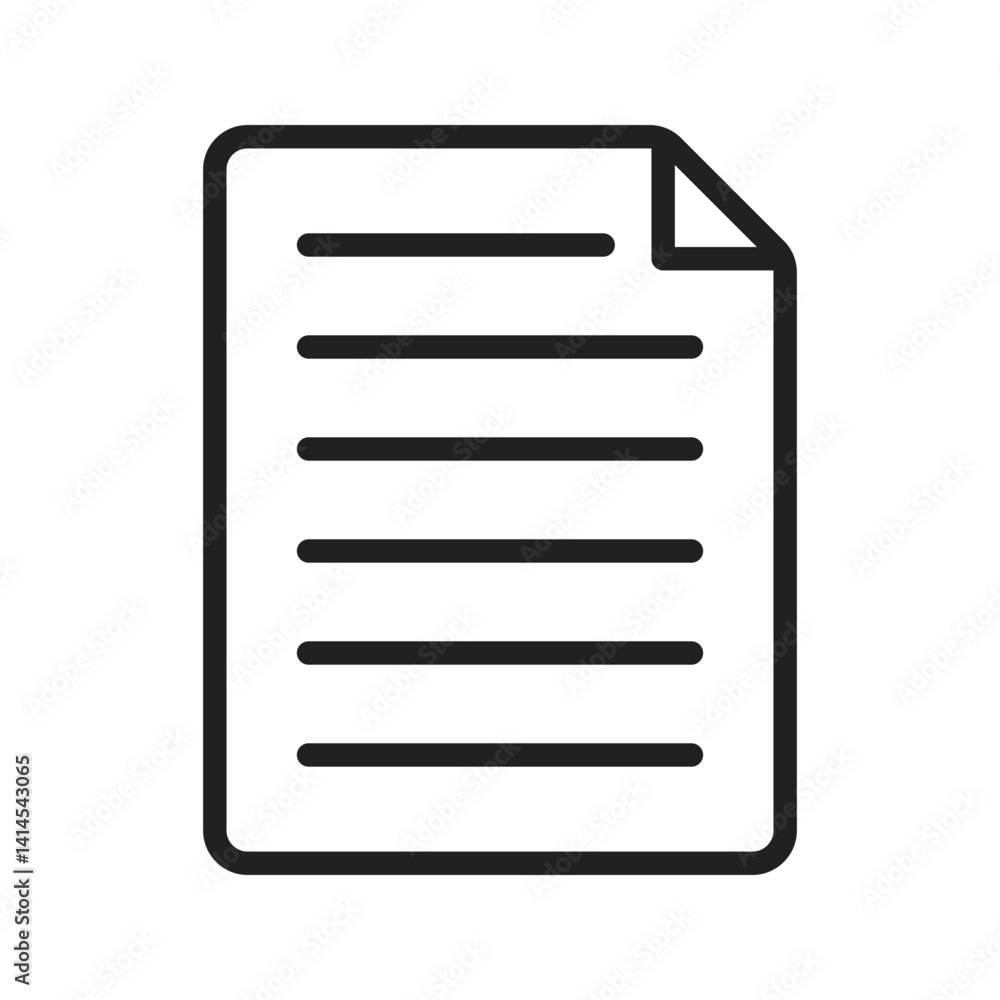 Paper icon vector image. Suitable for mobile apps, web apps and print media. Paper icon vector image. Suitable for mobile apps, web apps and print media.
