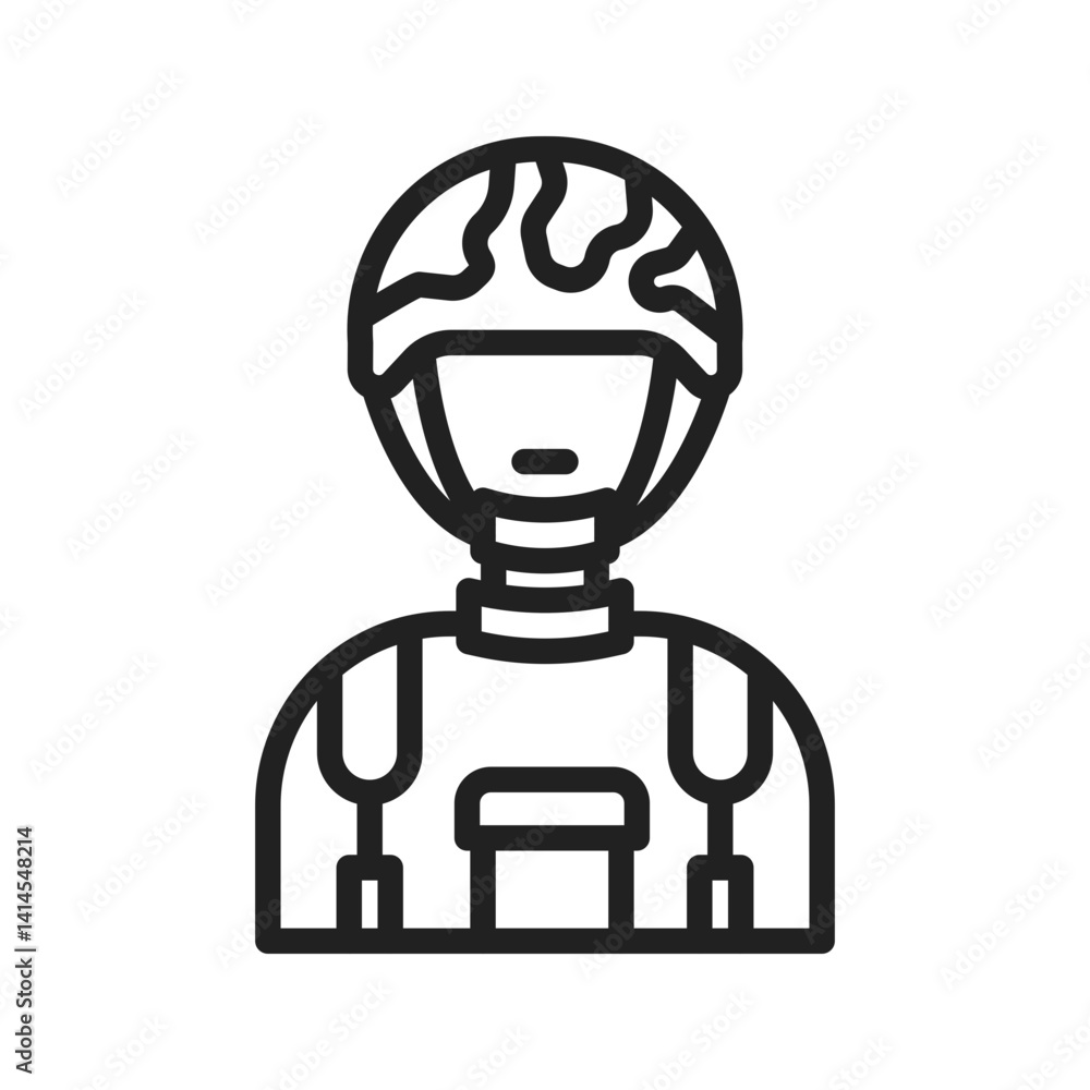 Soldier icon vector image. Suitable for mobile apps, web apps and print media. Soldier icon vector image. Suitable for mobile apps, web apps and print media.