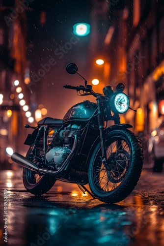 Street light downstream motorcycle