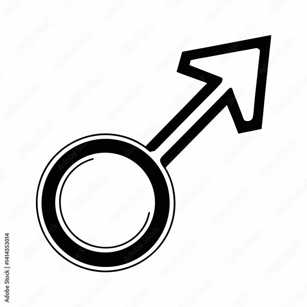 Male Symbol Icon Vector Graphic Minimalist Design Gender Representation Illustration Male Symbol Icon Vector Graphic Minimalist Design Gender Representation Illustration