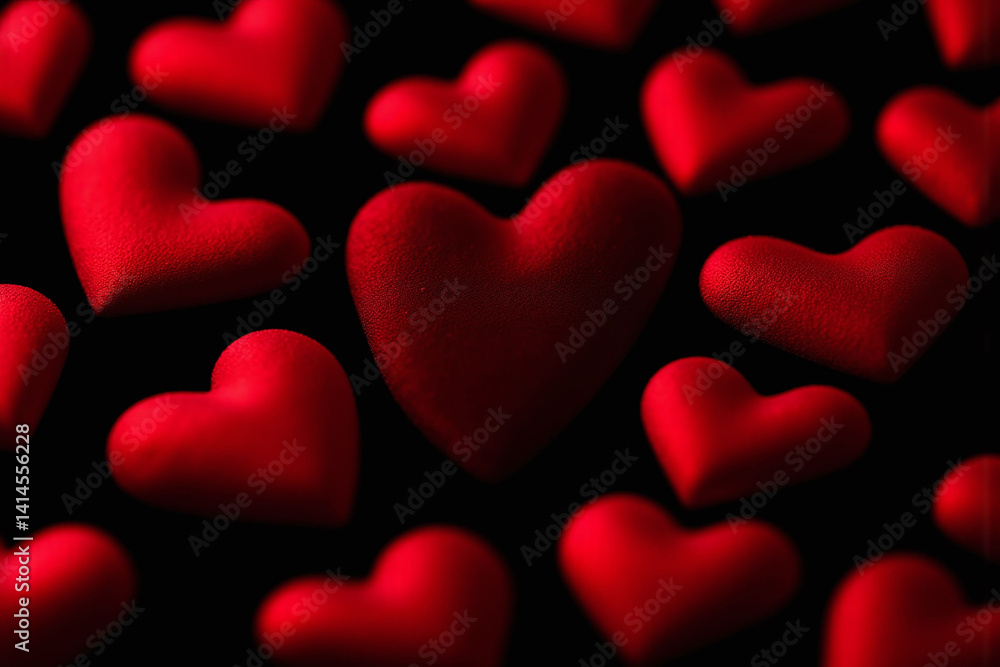 bunch of red hearts on a black background2 bunch of red hearts on a black background2