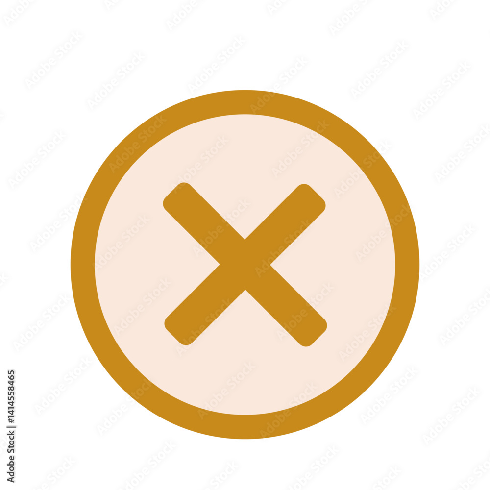 Obraz premium Close button vector illustration 