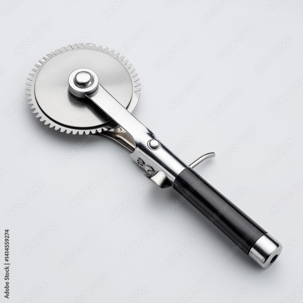 Metal pizza cutter with sharp rolling blade delivering precision slicing, ergonomic handle, effortless clean cutting Metal pizza cutter with sharp rolling blade delivering precision slicing, ergonomic handle, effortless clean cutting