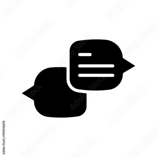 Speaking glyph icon