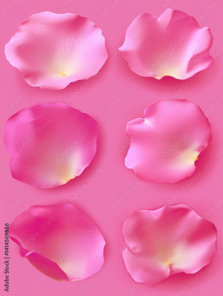 Delicate rose petals on a pink backdrop showcasing softness beauty and floral elegance for romantic themes and design projects Delicate rose petals on a pink backdrop showcasing softness beauty and floral elegance for romantic themes and design projects