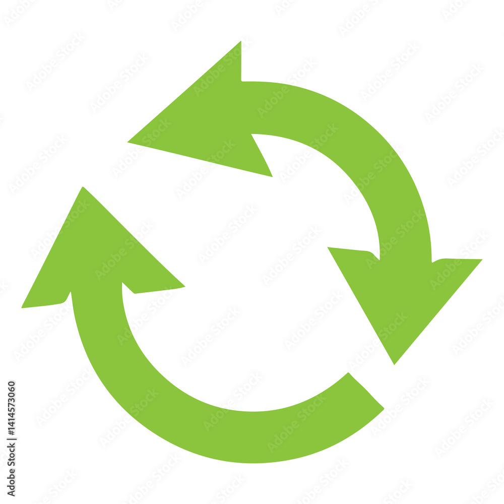 recycle symbol on white background recycle symbol on white background