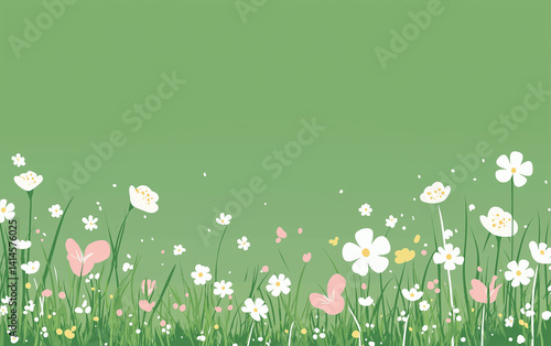 floral, pattern, plant, flower, spring, leaf, nature, vector, illustration, seamless, summer, design, decoration, art, flowers, butterfly, wallpaper, blossom, branch, ornament, backgrounds,  lavender