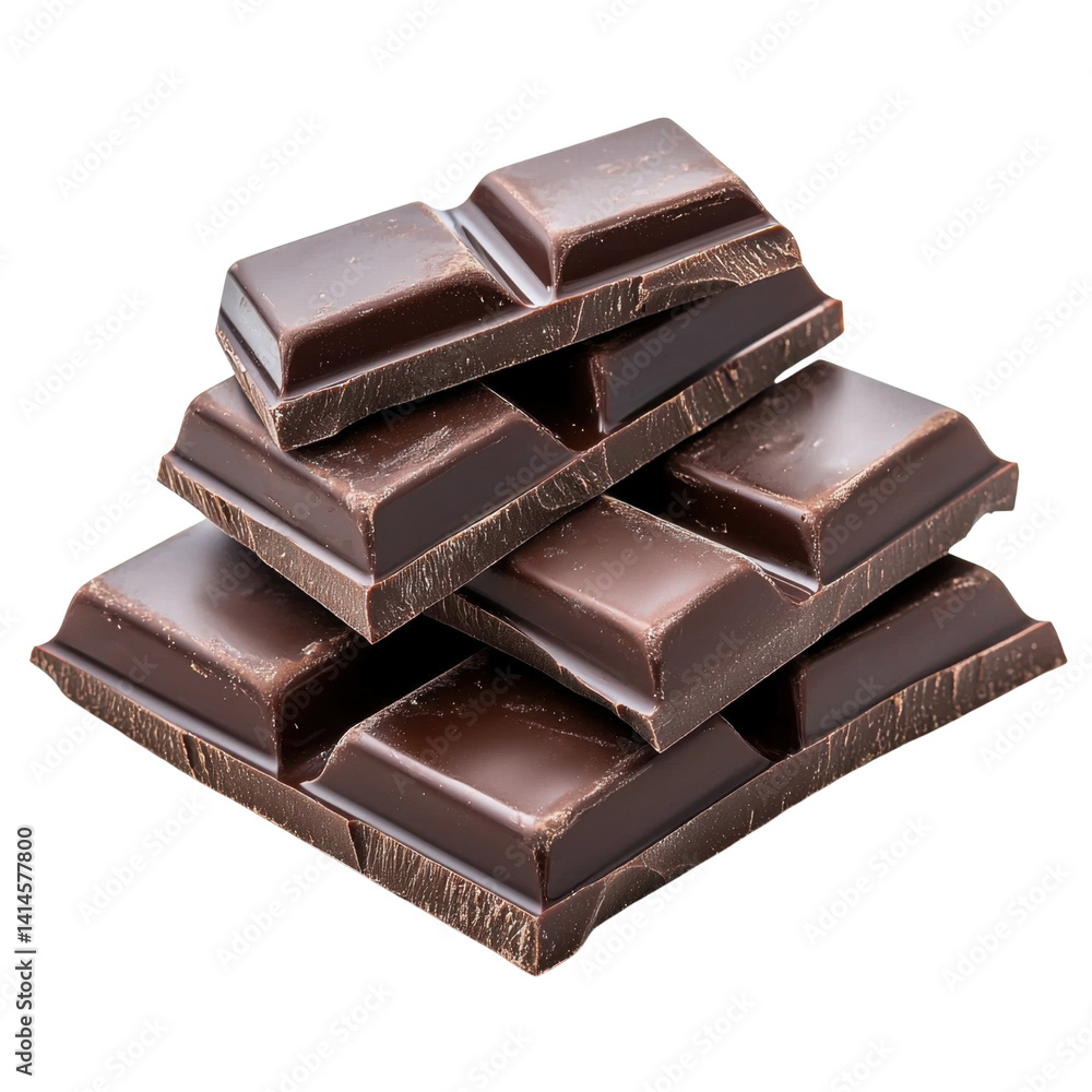Dark Chocolate Blocks Stacked on Each Other for Delicious Treats Dark Chocolate Blocks Stacked on Each Other for Delicious Treats