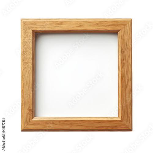 Wooden Picture Frame with Blank White Space for Photo Display
