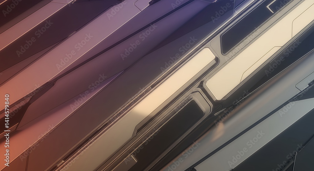 Fototapeta premium Abstract Metallic Texture: A Futuristic Digital Design