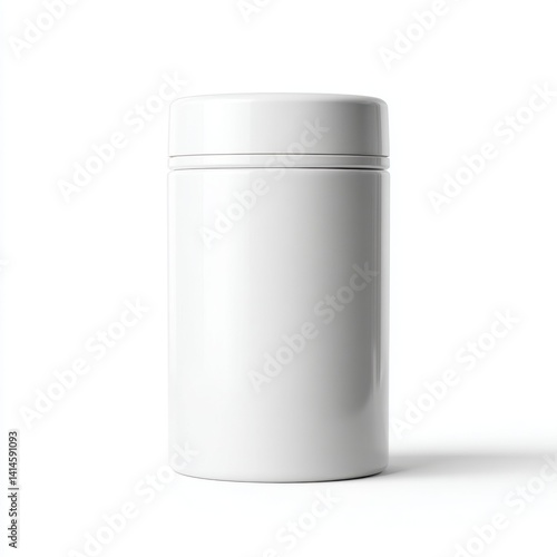 Wallpaper Mural Clean White Cylindrical Container Mockup with Subtle Shadow Torontodigital.ca