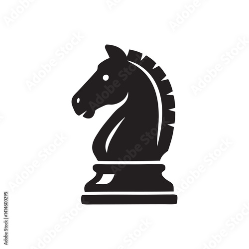 black chess horse
