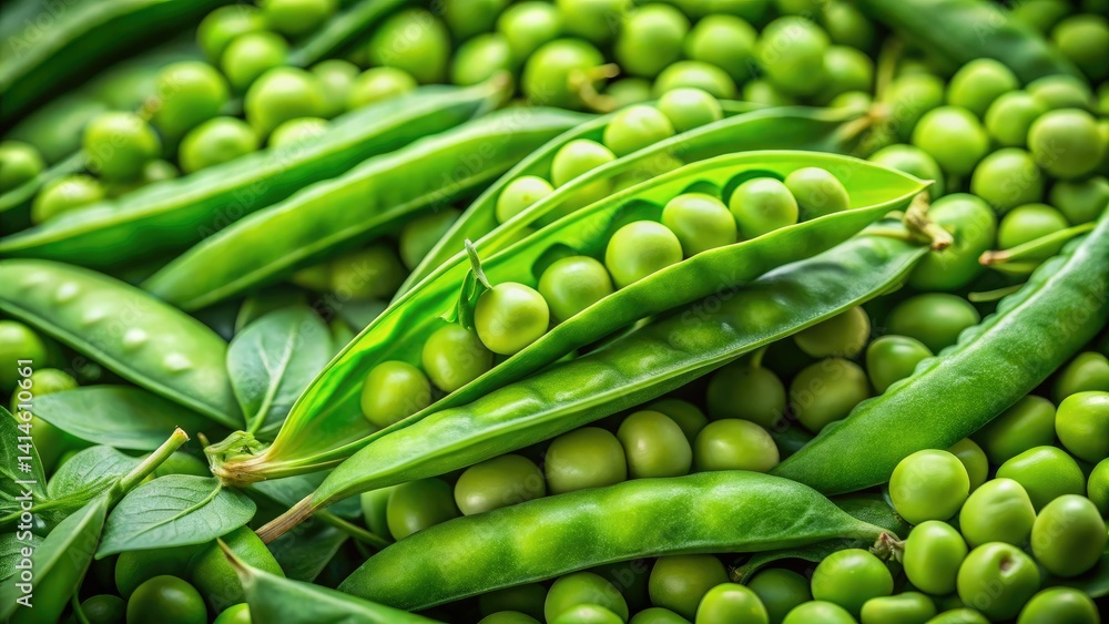 Fresh Green Pea Pods: Vibrant Colors, Culinary Delight, Healthy Nutrition