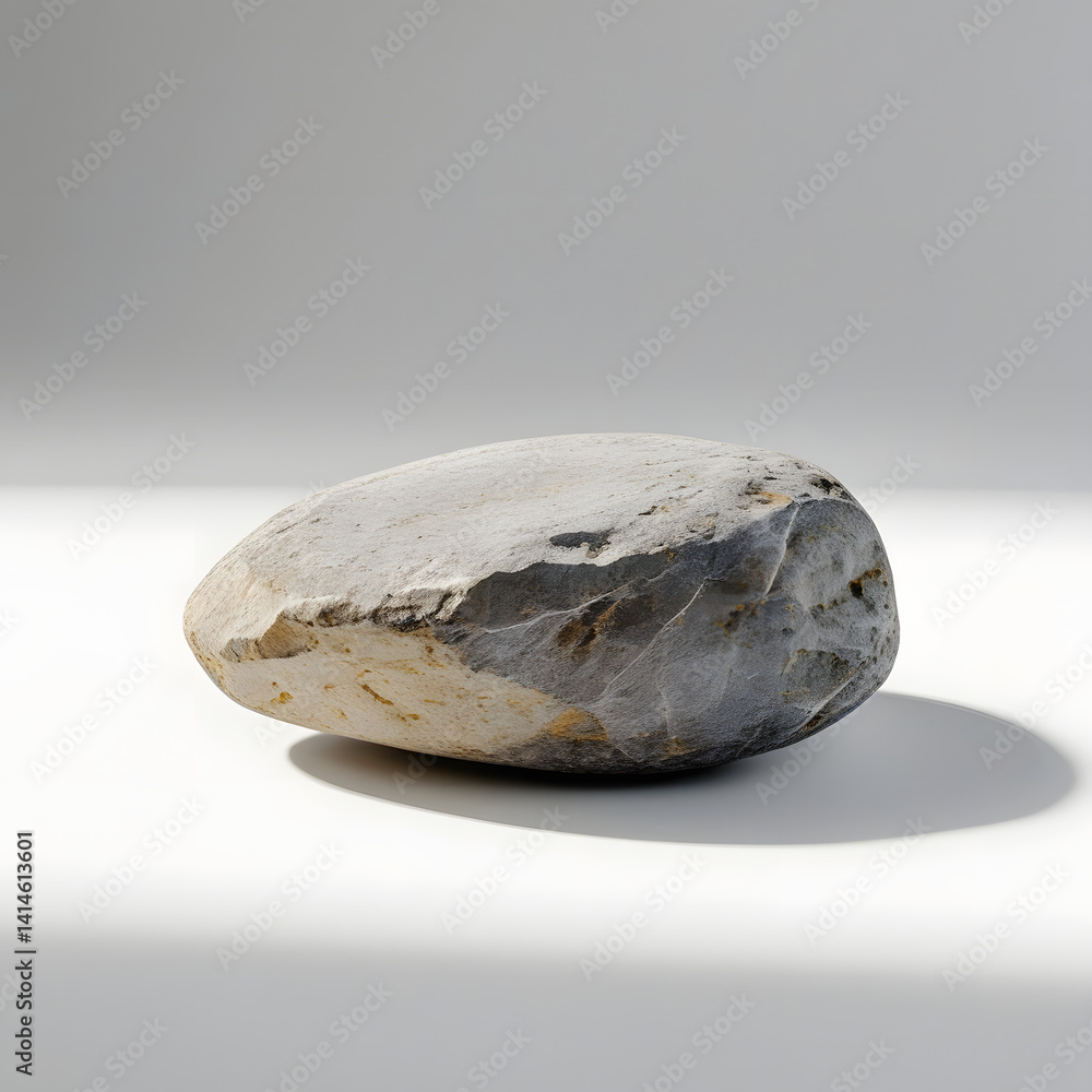 Obraz premium Smooth Gray Stone: A Minimalist Still Life