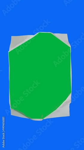 A shot of crumpled paper with different textures, perfect for creative video backgrounds. This green screen animation provides a dynamic visual effect.