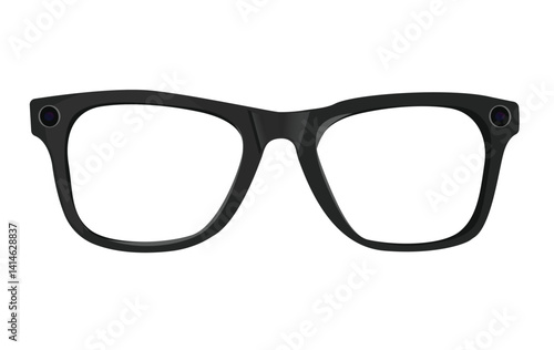 Meta glasses isolated on white background | AI glasses | Meta AI glasses | illustration.	