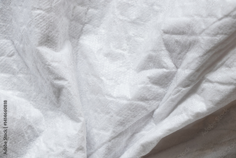 Obraz premium Background of baby clean white diaper wrinkled