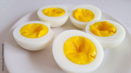 Wallpaper Mural Boiled egg on a plate Torontodigital.ca