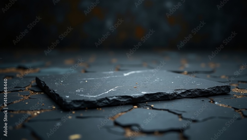 Dark Stone Surface Display Background Dark Stone Surface Display Background