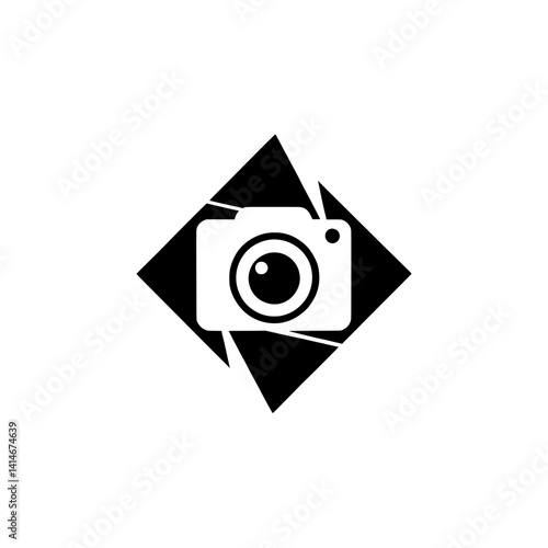 Camera logo design photography studio icon creative digital photo graphic vector image 