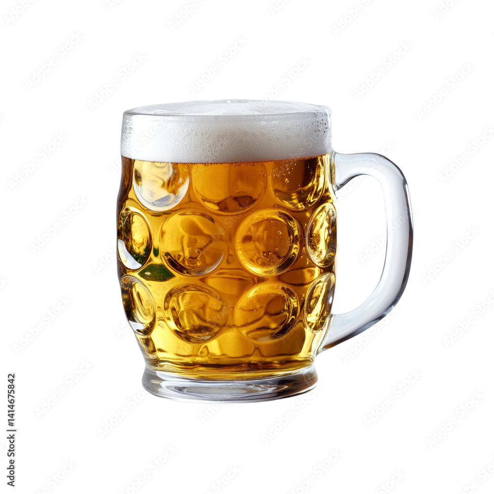 Refreshing Glass of Light Beer in a Traditional Beer Stein Refreshing Glass of Light Beer in a Traditional Beer Stein