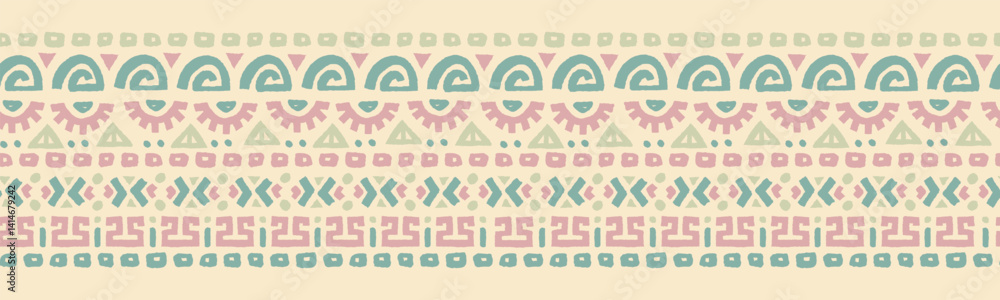 Hand drawn abstract seamless pattern, ethnic background, aztec style - great for textiles, banners, wallpapers, wrapping - vector design Hand drawn abstract seamless pattern, ethnic background, aztec style - great for textiles, banners, wallpapers, wrapping - vector design