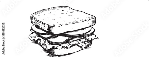 sketch of a sandwich