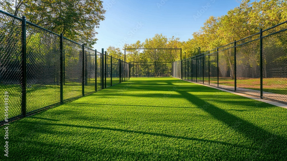 A spacious, fenced dog enclosure with natural grass and shaded areas, perfect for pets to enjoy the outdoors. A spacious, fenced dog enclosure with natural grass and shaded areas, perfect for pets to enjoy the outdoors.