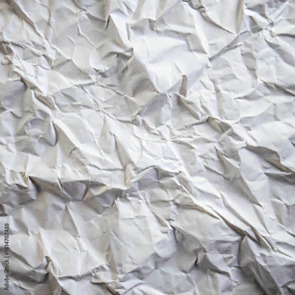 Obraz premium White Crumpled Paper Texture Background