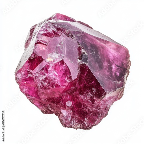 Spinel Mineral Stone on White Background