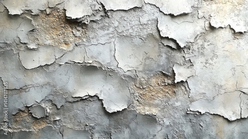 Abstract Metal Surface Texture with Peeling Paint Showing Industrial Grunge Aesthetic