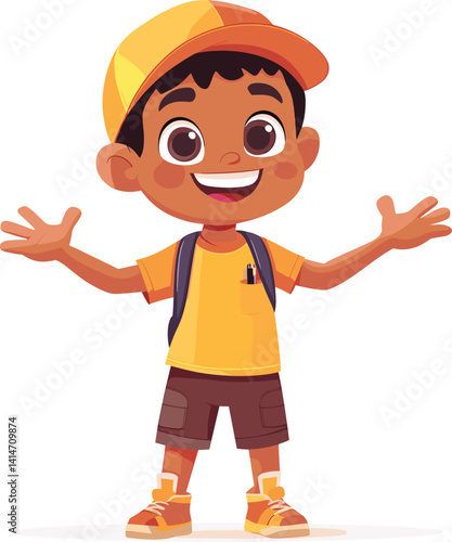cartoon builder boy