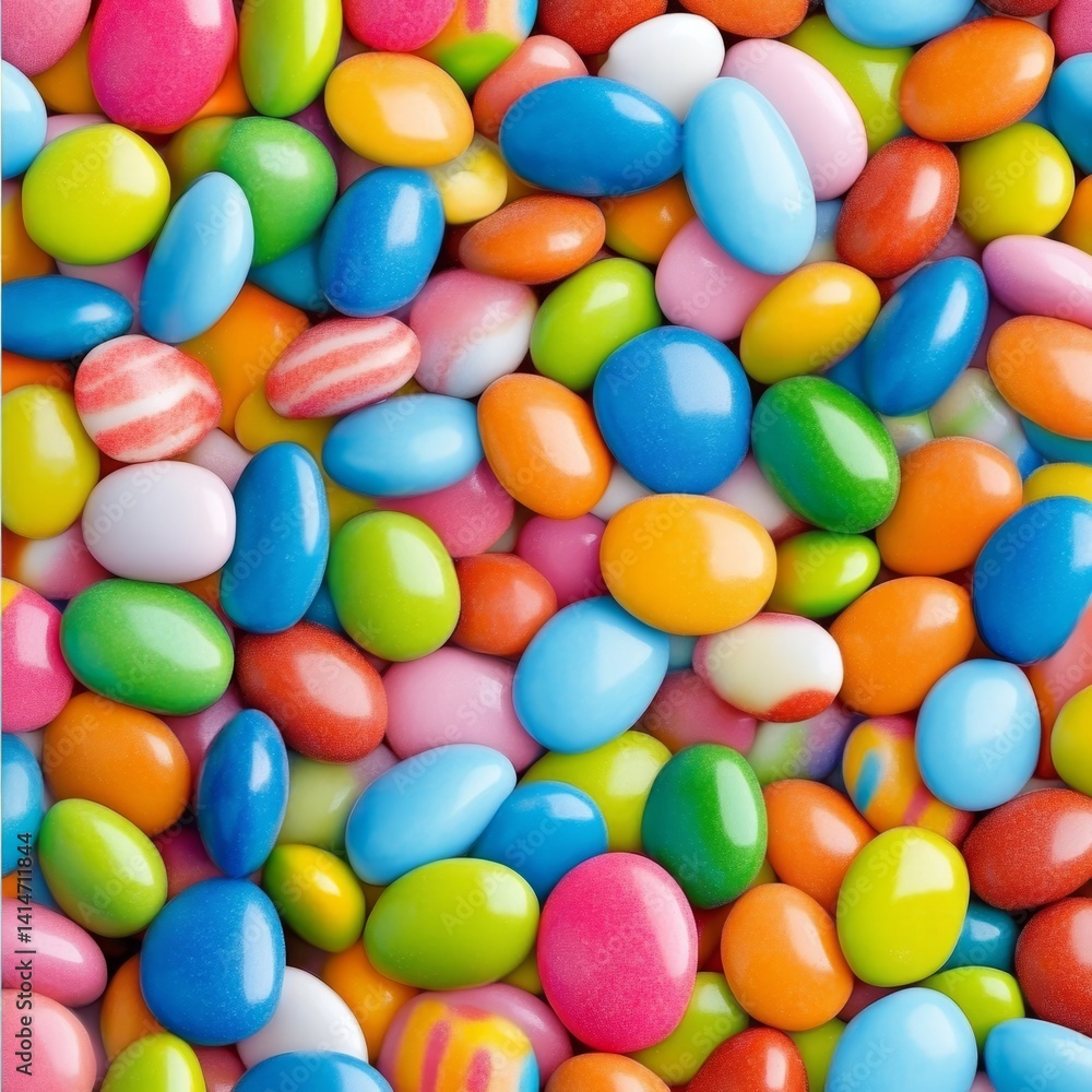 Vibrant Colorful Marble Chocolate Drops Close-Up, Abstract Food Photography, Sweet Dessert Concept Vibrant Colorful Marble Chocolate Drops Close-Up, Abstract Food Photography, Sweet Dessert Concept