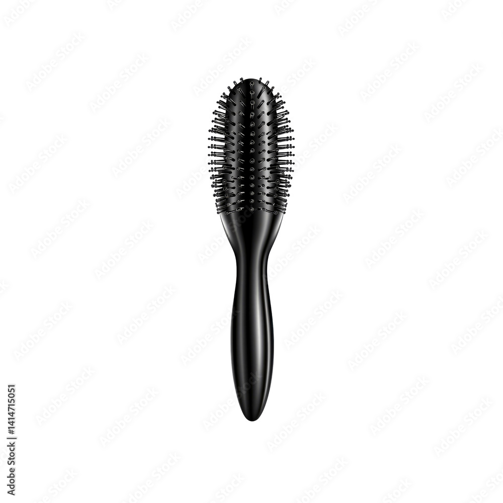 Sleek Black Hairbrush for Styling and Detangling Sleek Black Hairbrush for Styling and Detangling