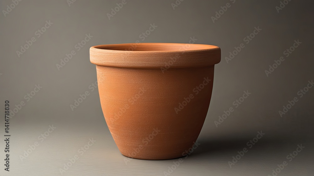 Rustic Clay Pot with Earthy Brown Surface for Home Decor Rustic Clay Pot with Earthy Brown Surface for Home Decor