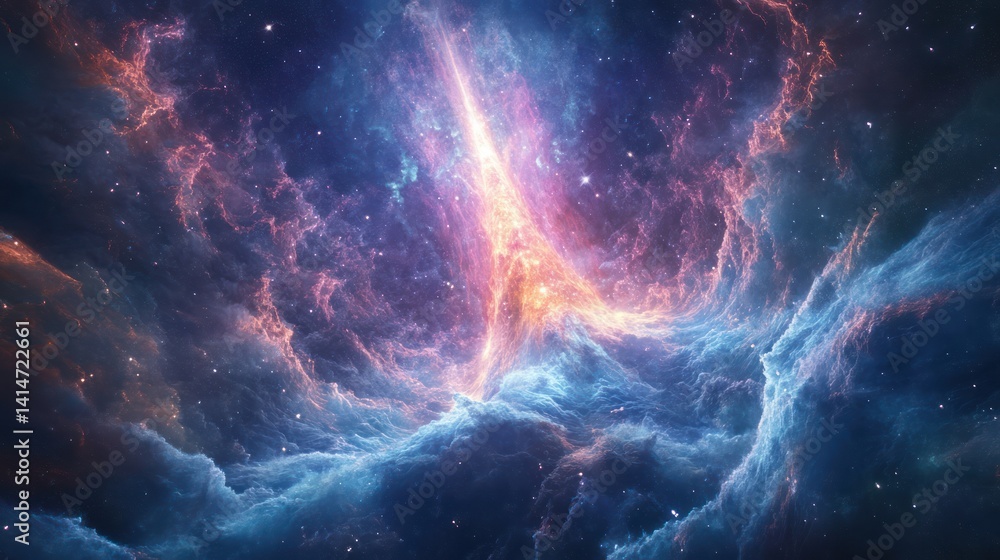 A beautiful depiction of cosmic clouds and interstellar illumination A beautiful depiction of cosmic clouds and interstellar illumination