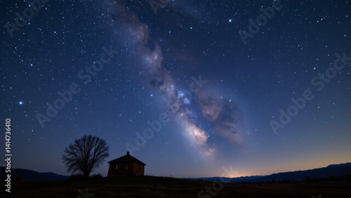 The stillness of the night is broken only by the silent spectacle above, a constant reminder of the immense scale of the universe.