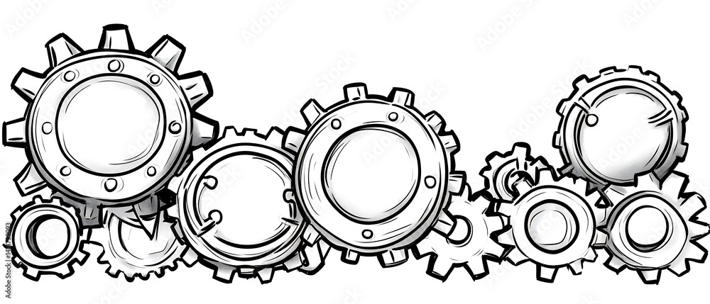 Gears Interlocking Design Gears Interlocking Design