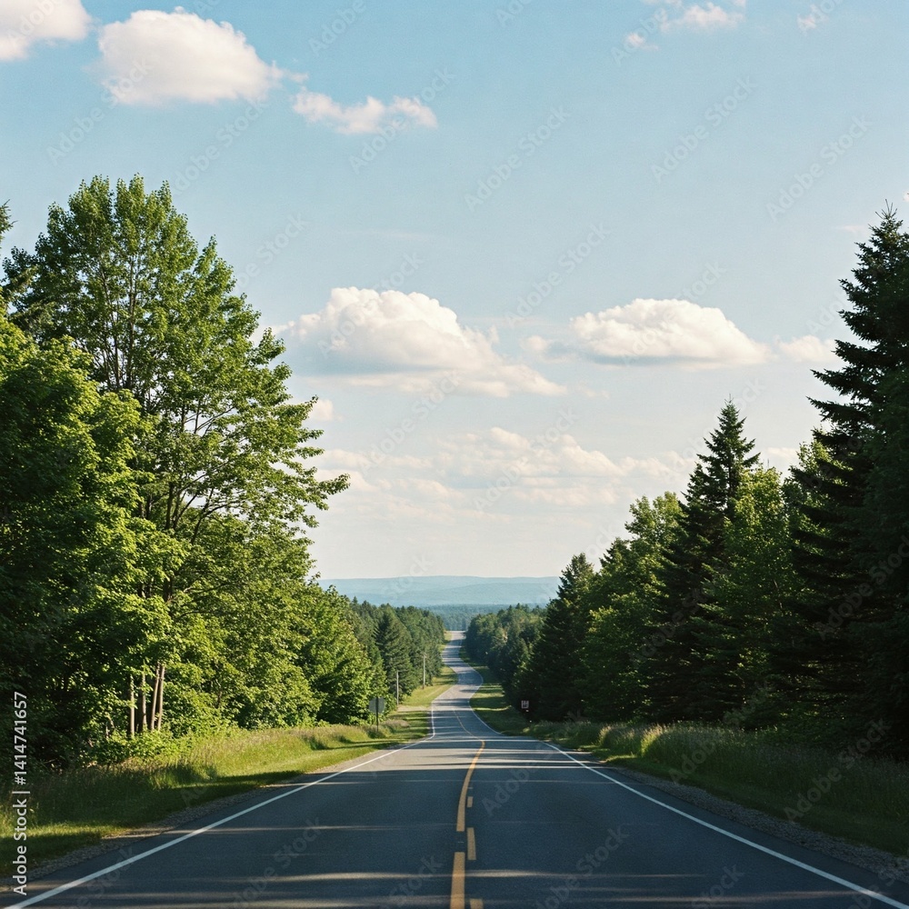 Naklejka premium road in the mountains