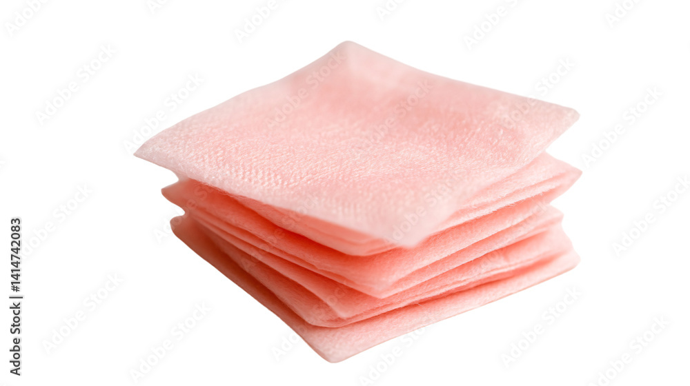 Professional Makeup Remover Wipes on White Background, Cosmetic Beauty Product Photography Professional Makeup Remover Wipes on White Background, Cosmetic Beauty Product Photography