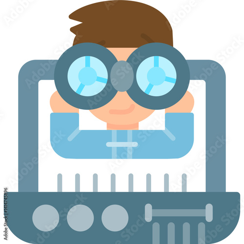 Observation Icon Vector Element