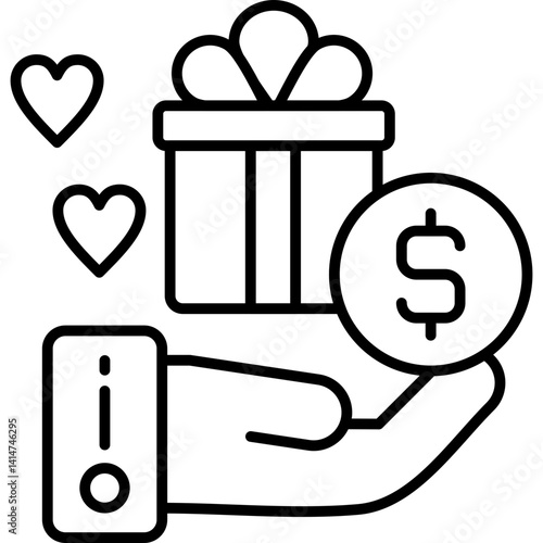 Give Icon Vector Element