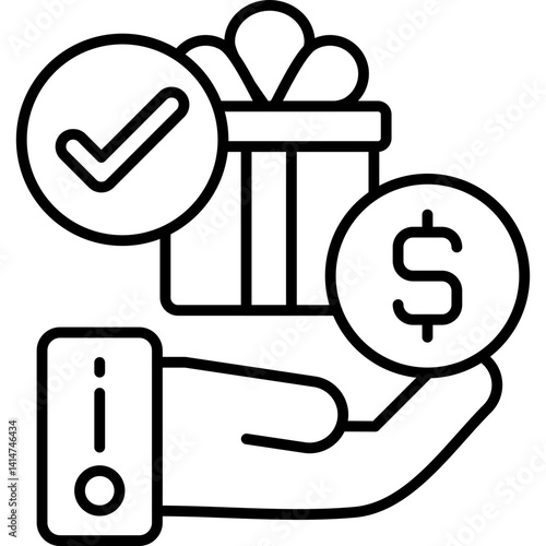 Largess Icon Vector Element