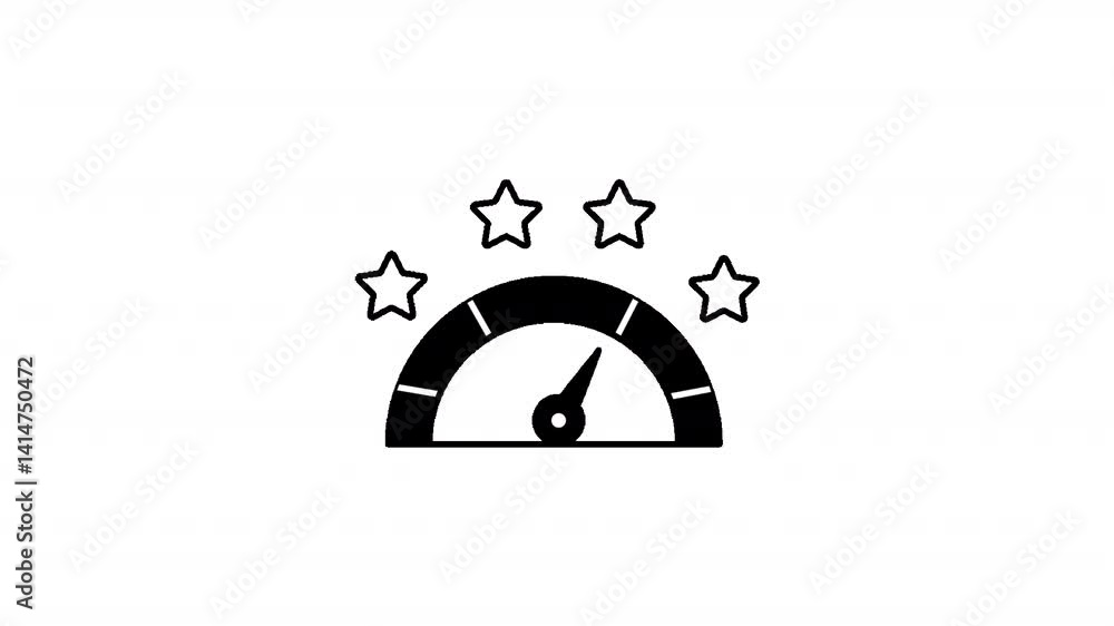 Customer Satisfaction Animation Icon Customer Satisfaction Animation Icon