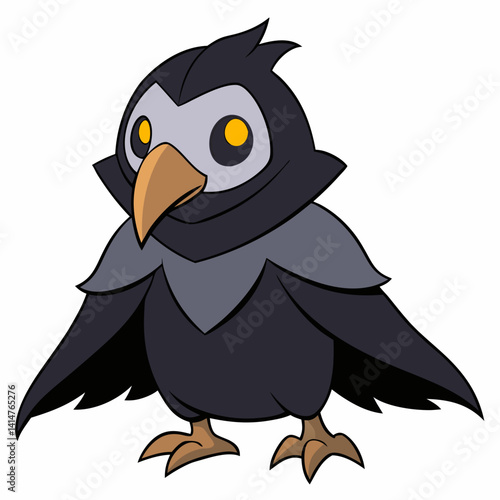 bird, owl, cartoon, animal, illustration, vector, cute, nature, art, character, fun, funny, wild, beak, wing, eyes, icon, drawing, design, brown, concept, parrot, tree, feather, night