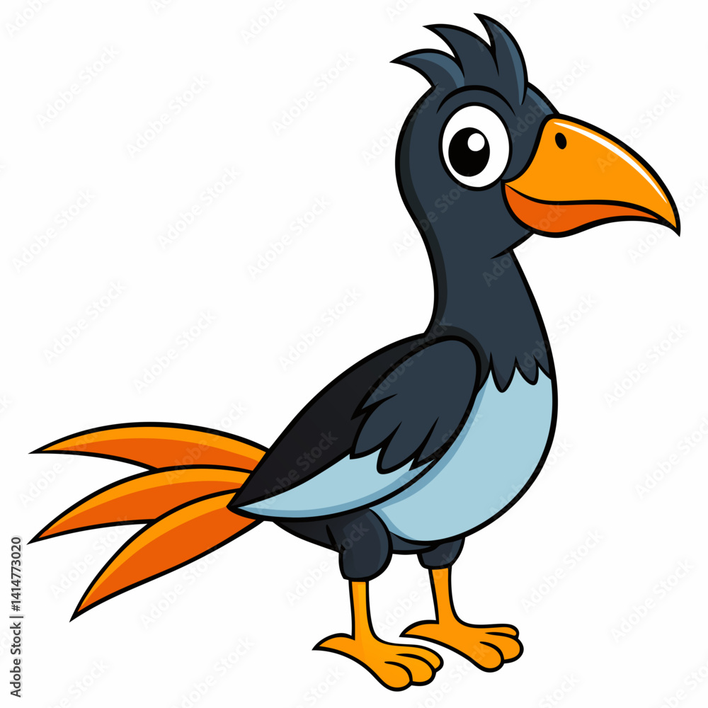 Obraz premium vector illustration of a bird